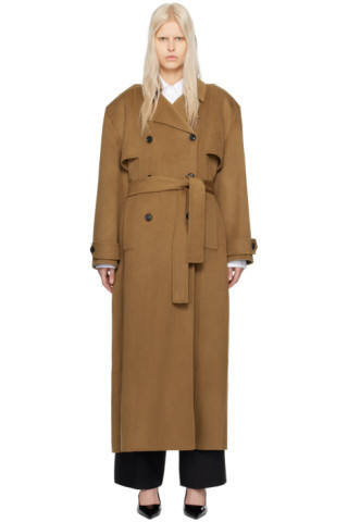 Brown Nikola Trench Coat | SSENSE