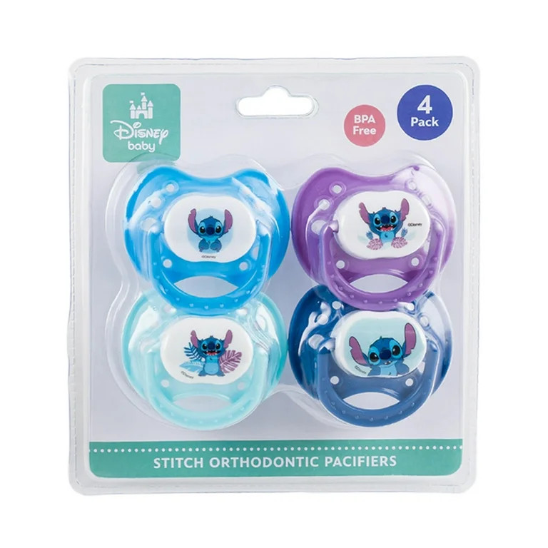 Disney Stitch 4pk Pacifier, BPA FREE - Walmart.com | Walmart (US)