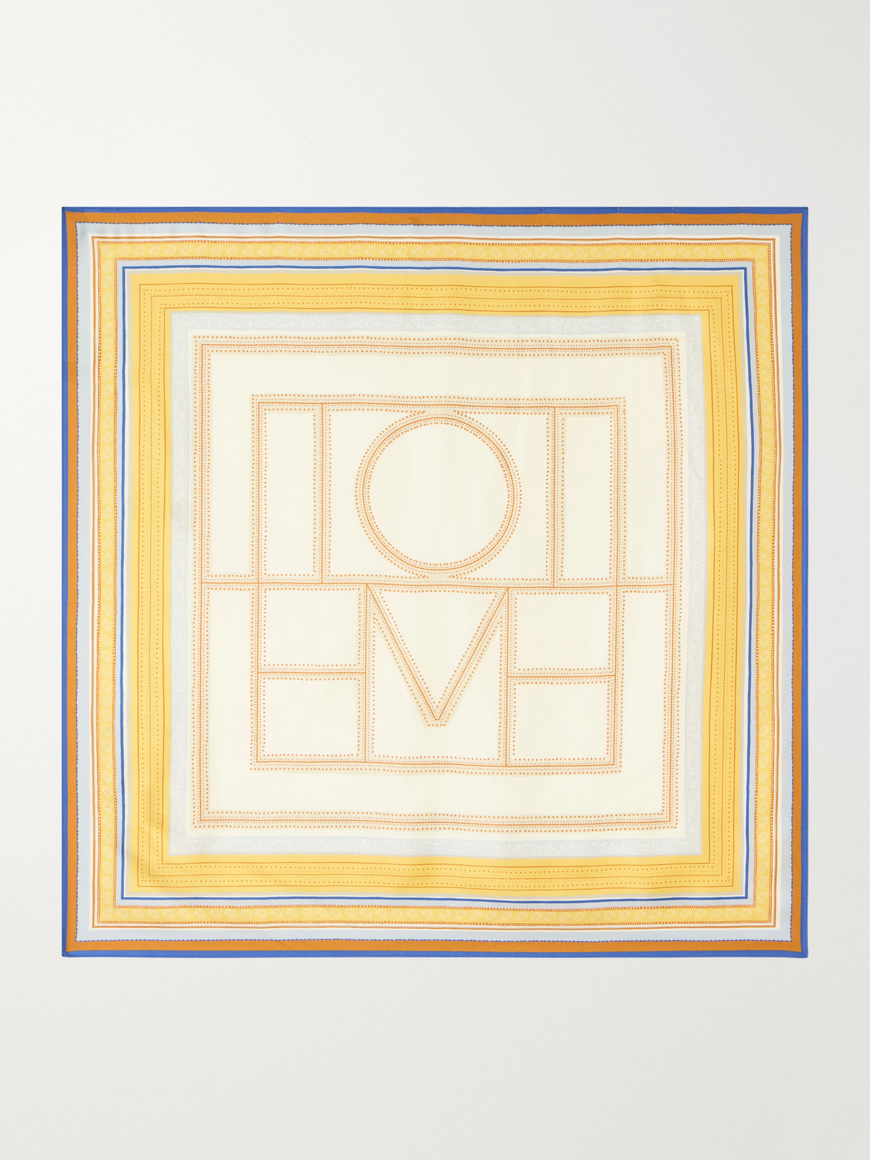 TOTEME - Printed Silk-twill Scarf - Yellow | NET-A-PORTER (US)