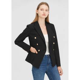 Classic Double Breasted Slim Blazer | LilySilk