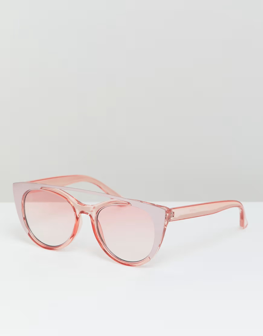 Jeepers Peepers cat eye sunglasses in pink | ASOS (Global)