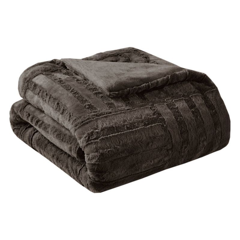 50"x60" Polar Solid Faux Fur Throw Blanket - Madison Park | Target