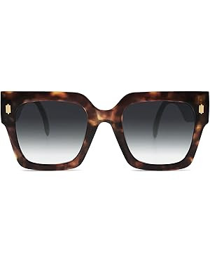 SOJOS Vintage Oversized Square Sunglasses for Women,Retro Womens Luxury Big Large Sun Glasses UV4... | Amazon (US)