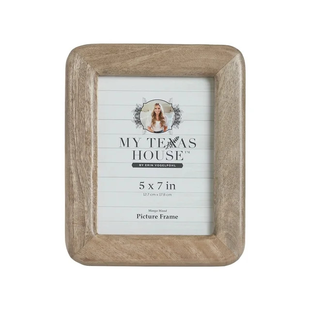 My Texas House 5" x 7" Natural Mango Wood Tabletop Picture Frames | Walmart (US)