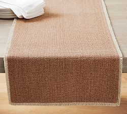 Mason Handwoven Cotton Fringe Table Runner
