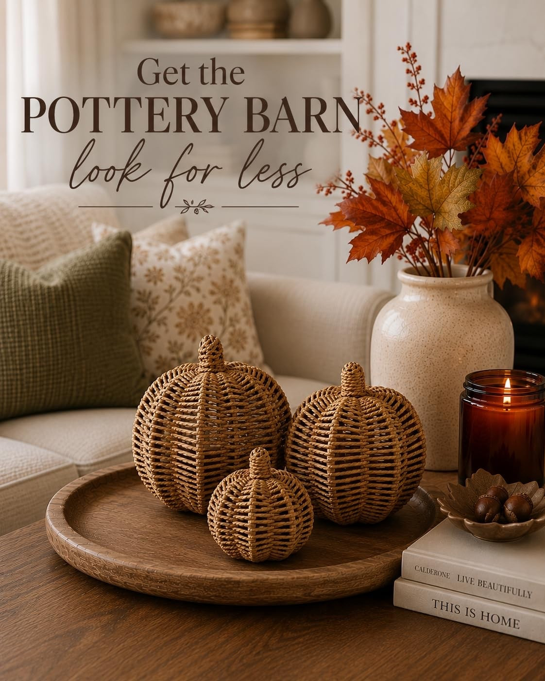 Check out these adorable wicker pumpkins on Amazon for a fraction of the cost. Perfect for fall decor! #homedecor #fallvibes

#LTKSeasonal #LTKHome