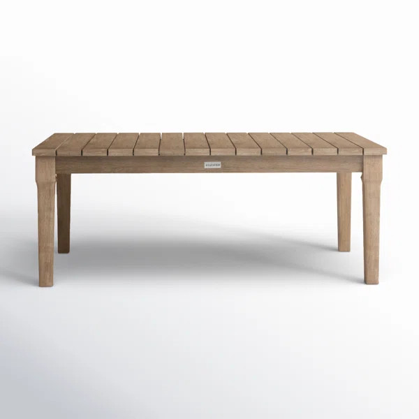 Samya Rectangular Eucalyptus Outdoor Coffee Table | Wayfair North America