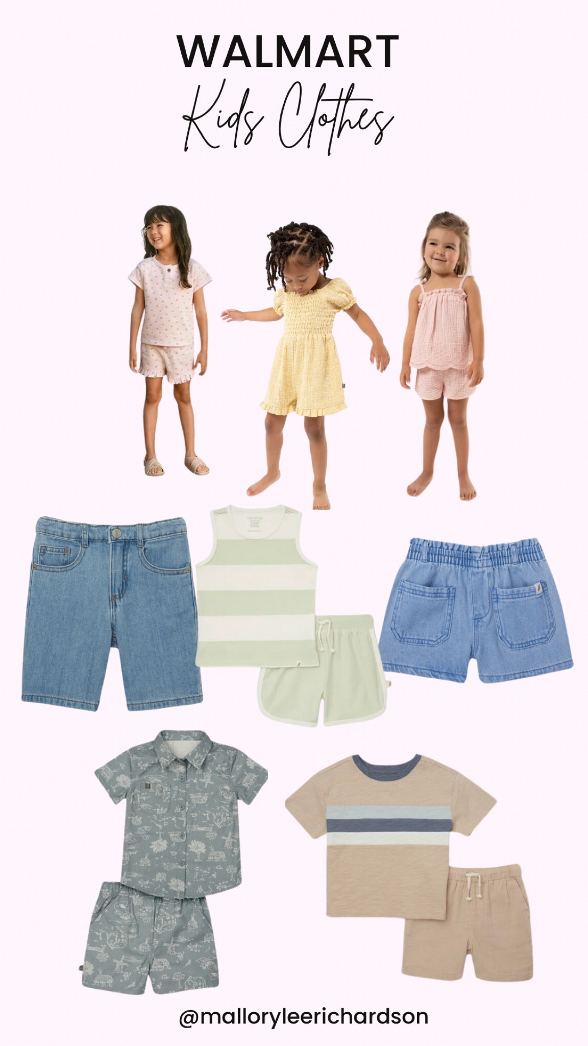 Walmart finds!! 
kids clothes, toddler boys, toddler girls, spring wardrobe, kids fashion, walmart, easy peasy brand, denim shorts, kids matching sets, kids spring clothes, affordable, spring 

#LTKkids #LTKSeasonal #LTKfamily