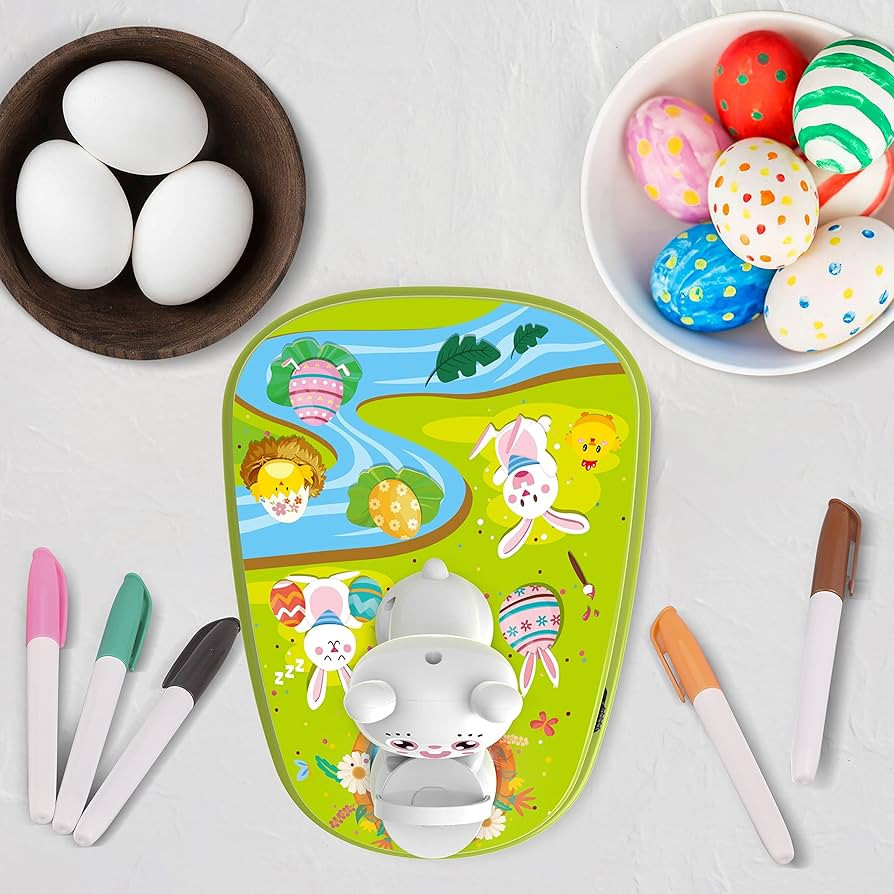 Engfa 30 PCS Easter Eggs and 12 Dying Markers Easter Egg Coloring Kit Easter Egg Decorating Kit S... | Amazon (US)