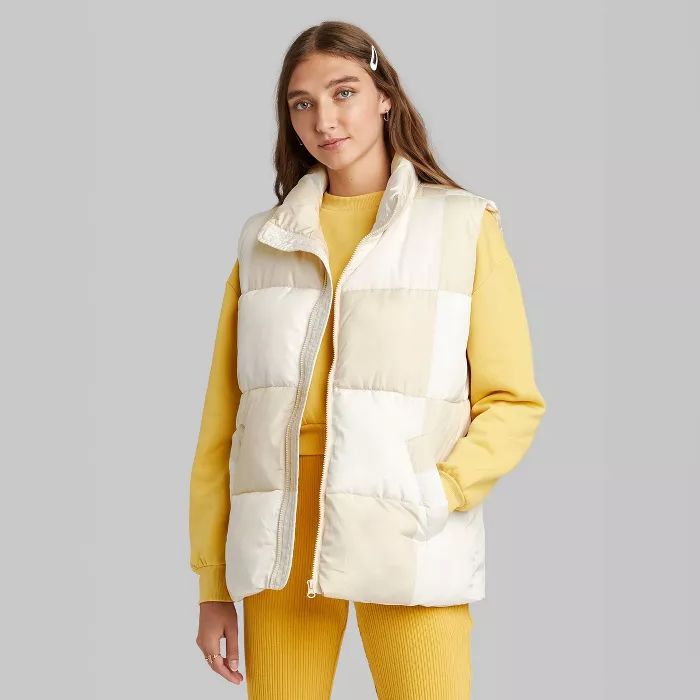 Women's Oversized Puffer Vest - Wild Fable™ | Target