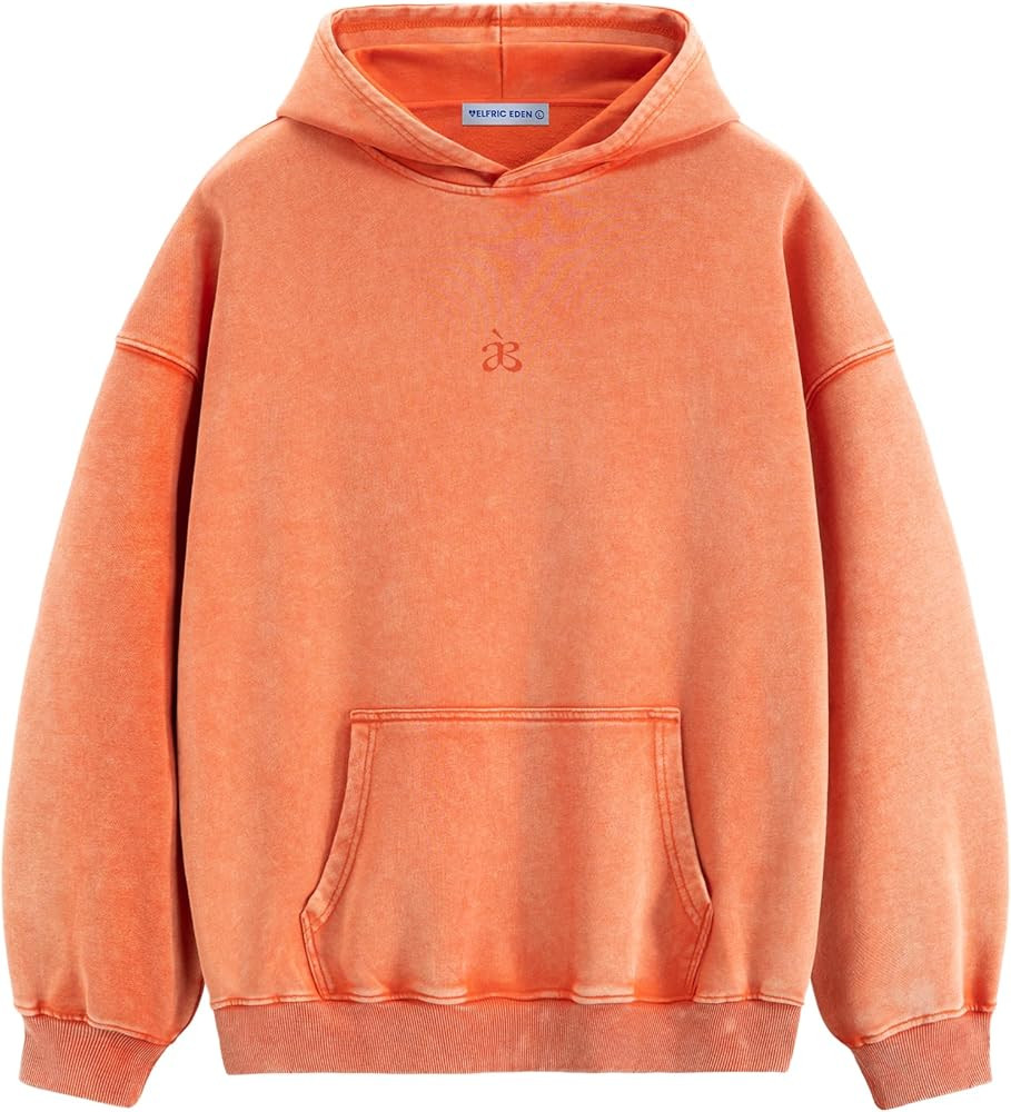 Aelfric Eden Washed Plain Hoodies For Men Women Vintage Acid Wash Oversized Sweatshirts Casual St... | Amazon (US)