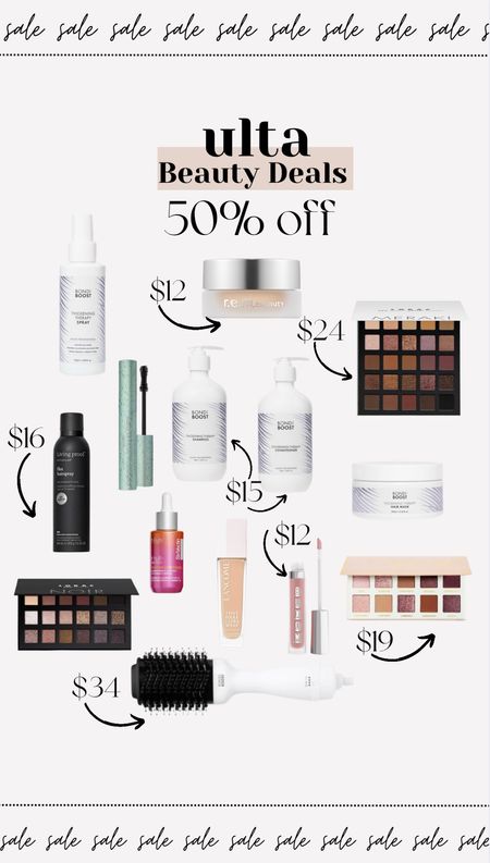 Ulta beauty deals 50% off 

#LTKbeauty #LTKsalealert #LTKstyletip