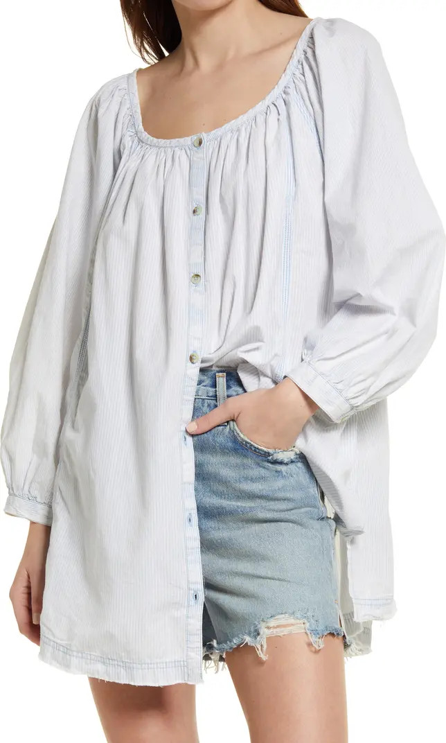 Free People Oxford Swing Cotton Tunic Top | Nordstrom | Nordstrom