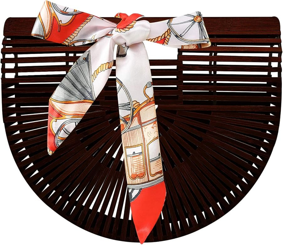 Obosoyo Women's Handmade Bamboo Handbag Summer Beach Sea Tote Bag | Amazon (CA)