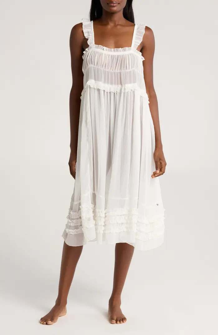 Free People Moon Phase Midi Nightgown | Nordstrom | Nordstrom