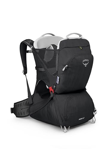Osprey Poco SLT Lightweight Child Carrier Backpack – Slimmed-Down Hiking Carrier for Toddlers with Safety Harness, Sunshade, and Ventilated Backpanel – Lightweight Travel-Friendly Option, Black | Amazon (US)
