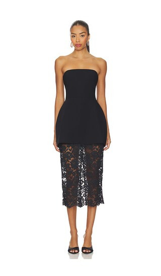Amanda Uprichard Jada Dress in Black. - size S | Revolve Clothing (Global)