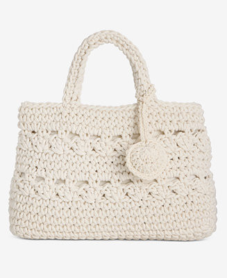 Crochet Medium Tote Bag | Macy's