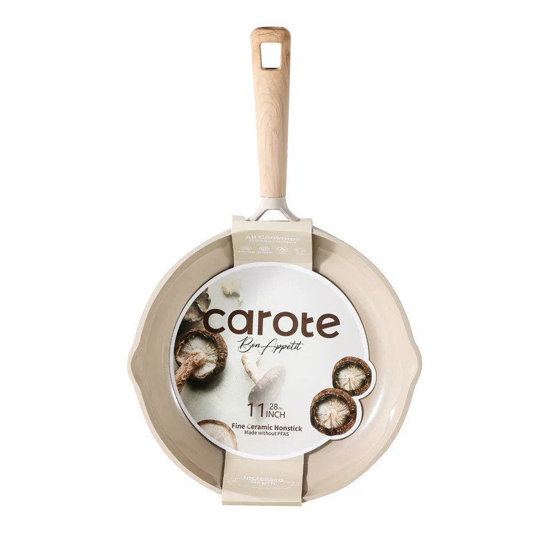 CAROTE Healthy Ceramic Skillet 11" Nonstick Frying Pan Induction Egg Pan Non Stick Omelet Pan Tox... | Walmart (US)