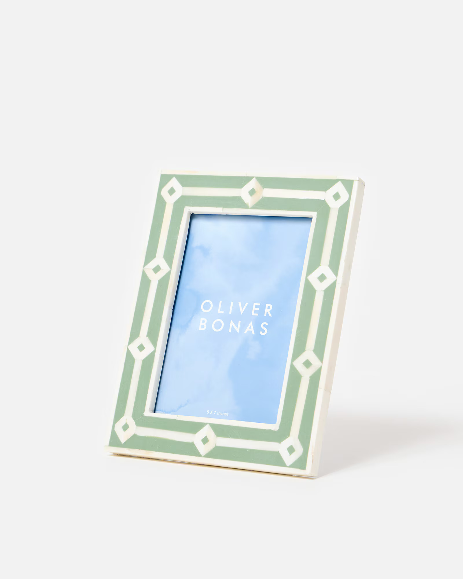 Ivy Inlay Sage Photo Frame 5x7" | Oliver Bonas | Oliver Bonas (Global)