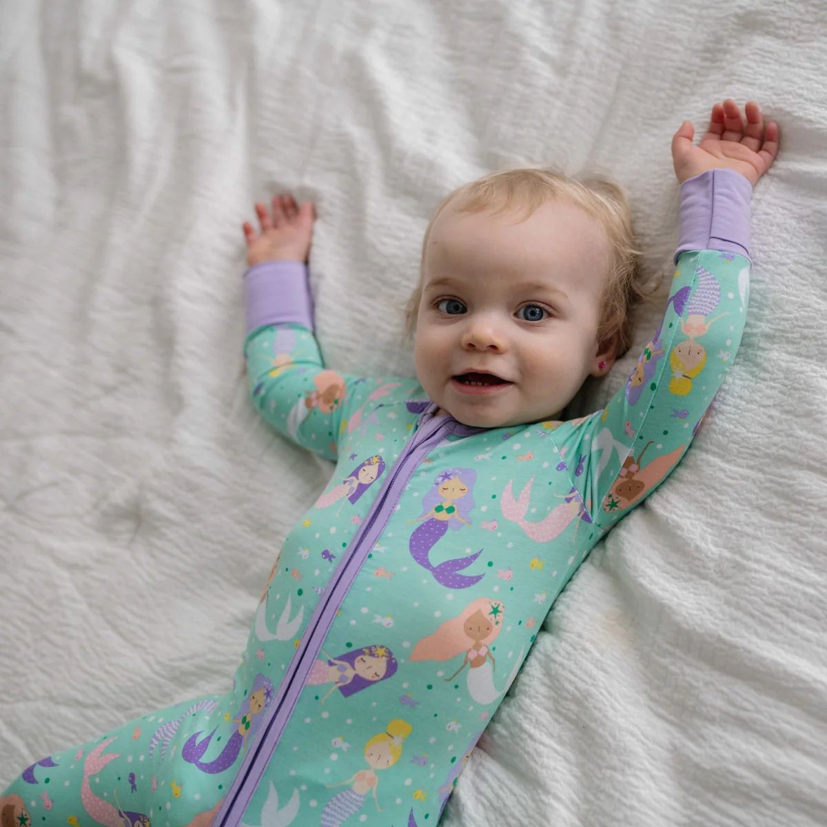 Mermaid Magic Bamboo Viscose Zippy | Little Sleepies