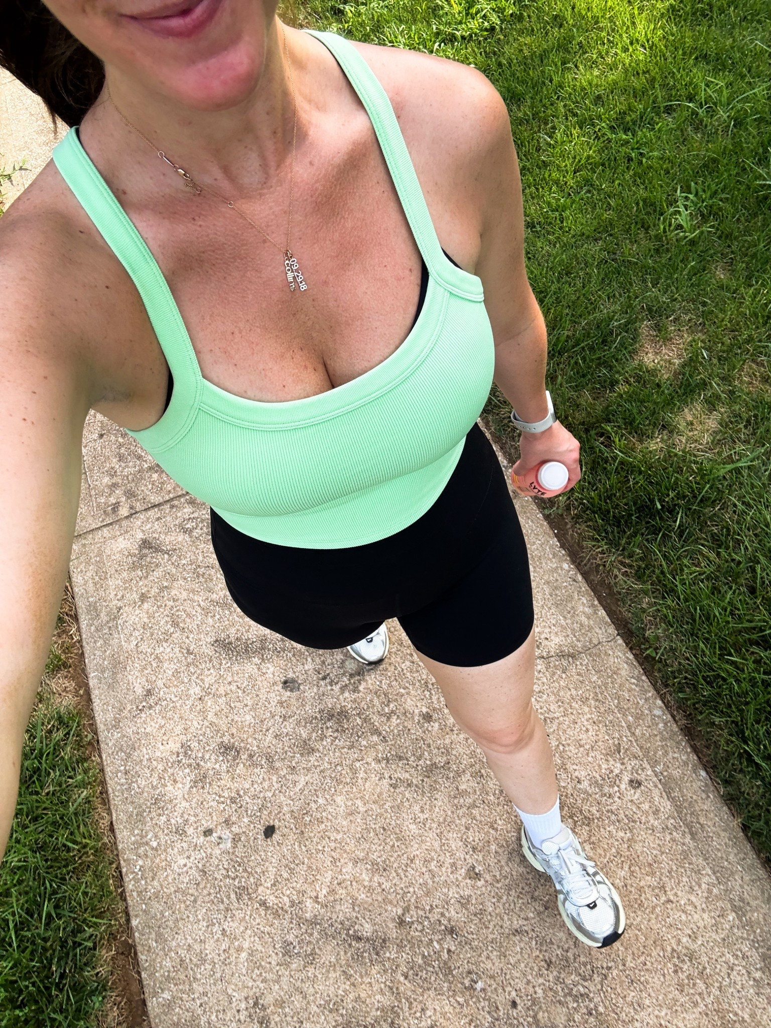 my current hot mom walk outfit obsession 😍 love these free people inspired tanks. Also linking the sports bra I wear with them too. Wearing a M/L in the tank and a M in the sports bra. 

#LTKActive #LTKFindsUnder50 #LTKBump
