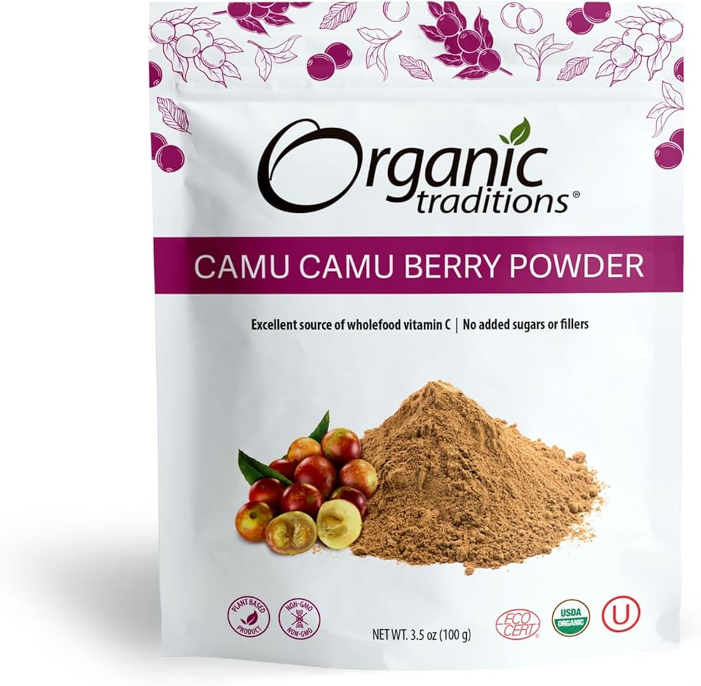 Organic Traditions Camu Camu Berry Powder Organic Superfood Great for Smoothies and More 100g/3.5... | Amazon (CA)