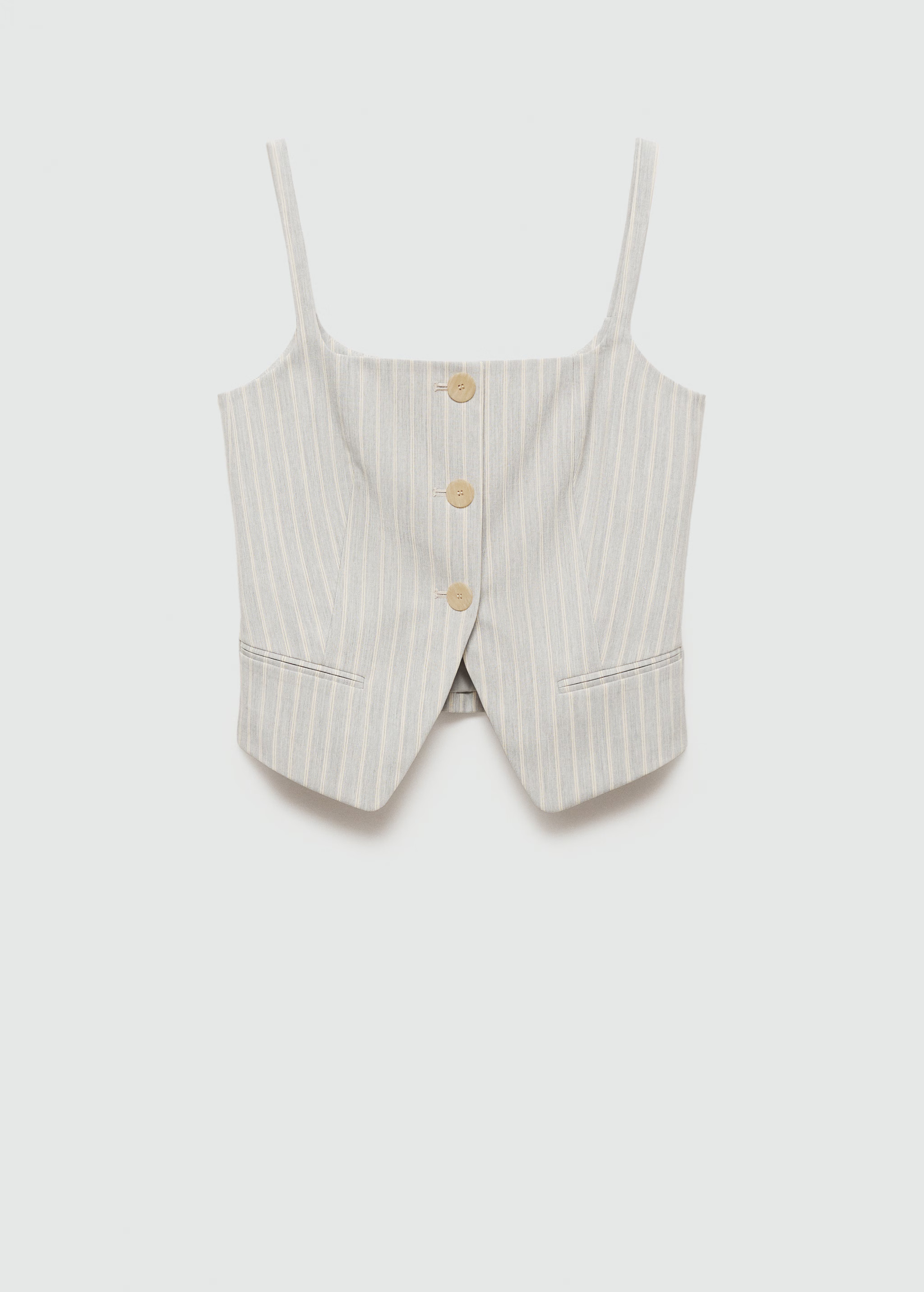 Waistcoat stripes buttons | MANGO (US)