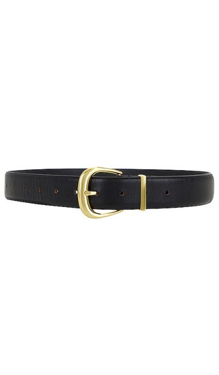 Daphna Wide Belt in Black | Revolve Clothing (Global)