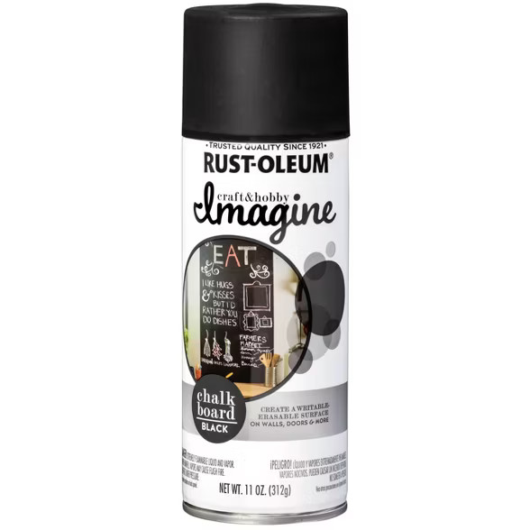 Rust-Oleum 11oz Imagine Chalkboard Spray Paint Black | Target