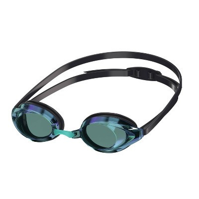Speedo Adult Record Breaker Swim Goggles - Blue/Green: Ages 14+, Anti-Fog, Adjustable Strap | Target