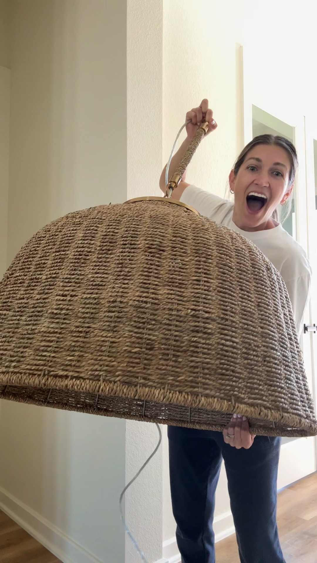 Large Seagrass chandelier 

#LTKHome