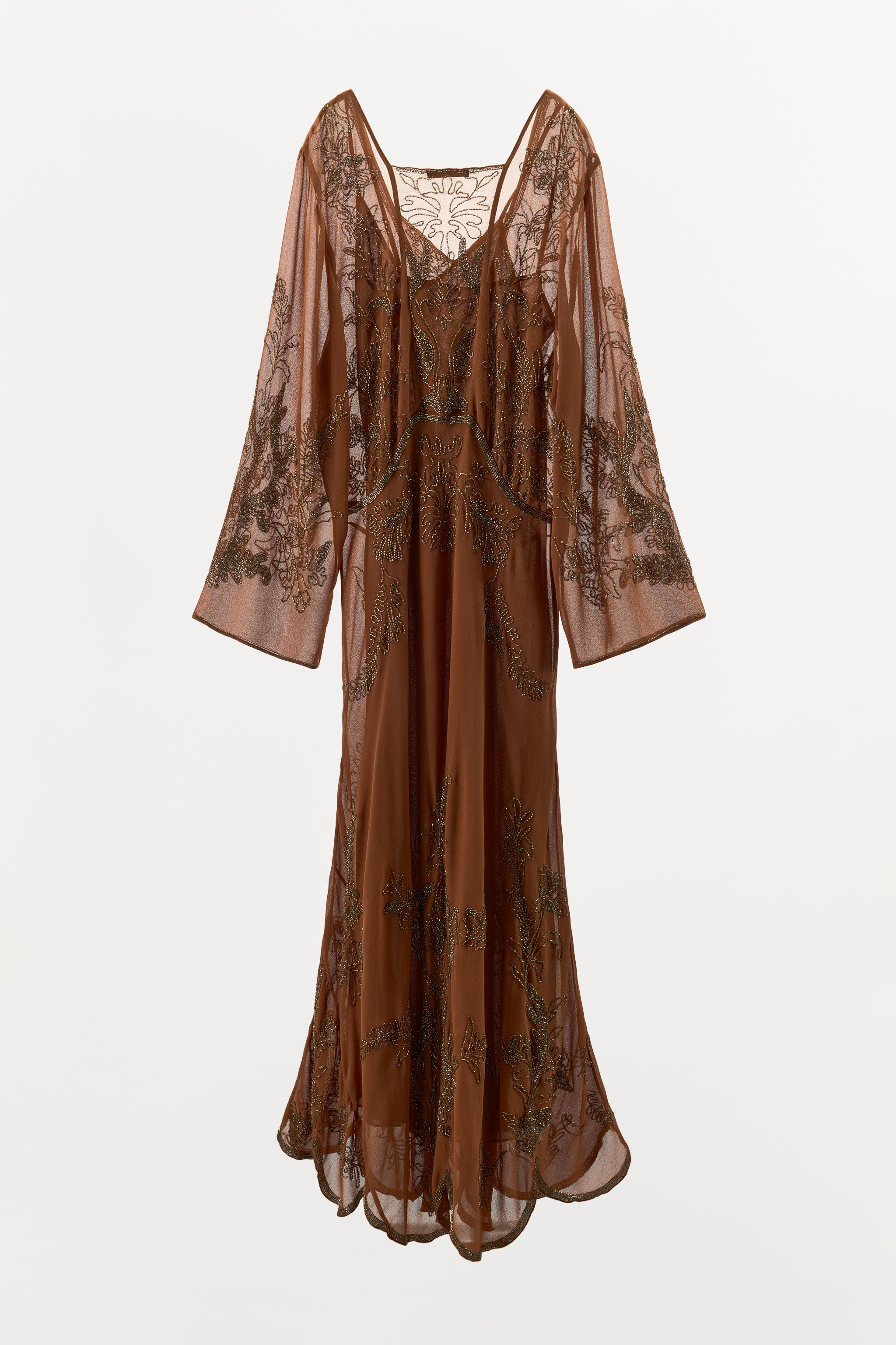 LIMITED EDITION BEADED GEORGETTE DRESS | Zara UK