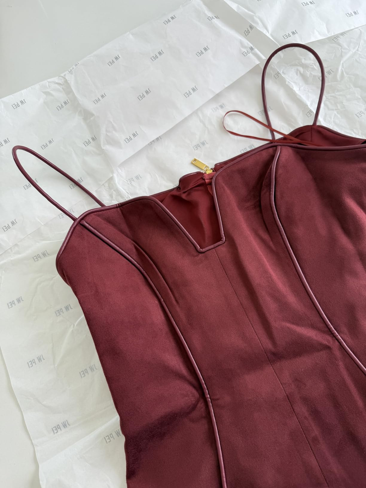 JW PEI Women's Eva Spaghetti Strap Sueded Dress | Amazon (US)