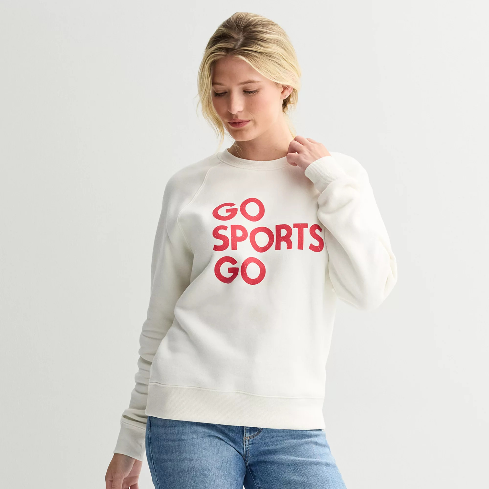 Women's Sonoma Goods For Life® Fleece Crewneck Sweatshirt | Kohl's