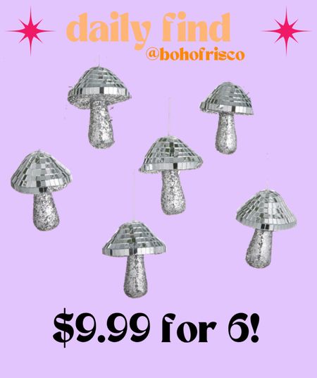 New!! Daily find Disco Mushrooms! These are great for year round decor or for Halloween Or Christmas! A great budget price! 70s vibes, discoball, dopamine decor, apartment decor

#LTKSeasonal #LTKhome #LTKsalealert