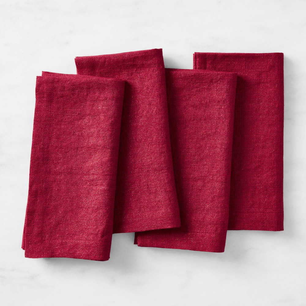 Metallic Napkins, Set of 4 | Williams-Sonoma