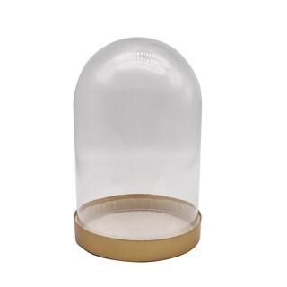 10" Glass Cloche with Gold Metal Base by Ashland® | Michaels Stores