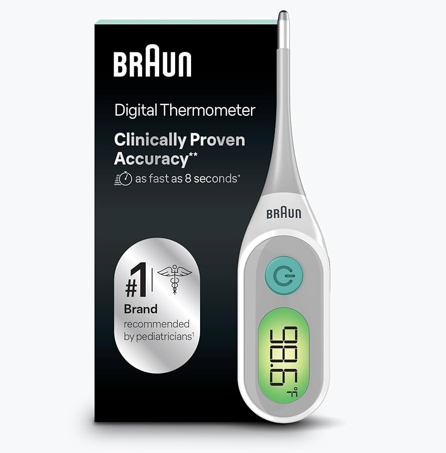Braun Digital Thermometer, Clinically Accurate, Color Coded Fever Guidance for Baby, Toddlers, Ki... | Amazon (US)