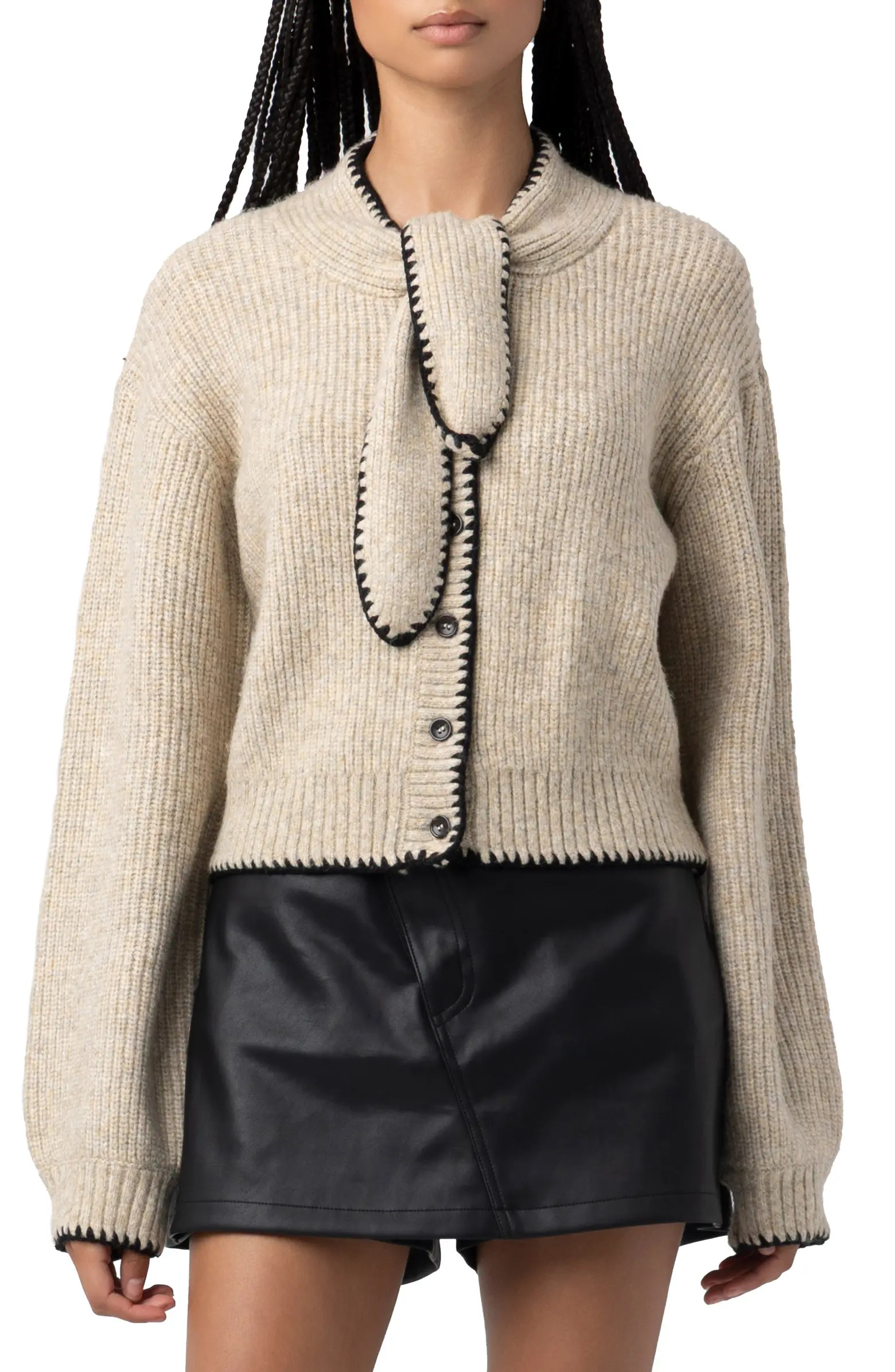 Tie Neck Cardigan | Nordstrom