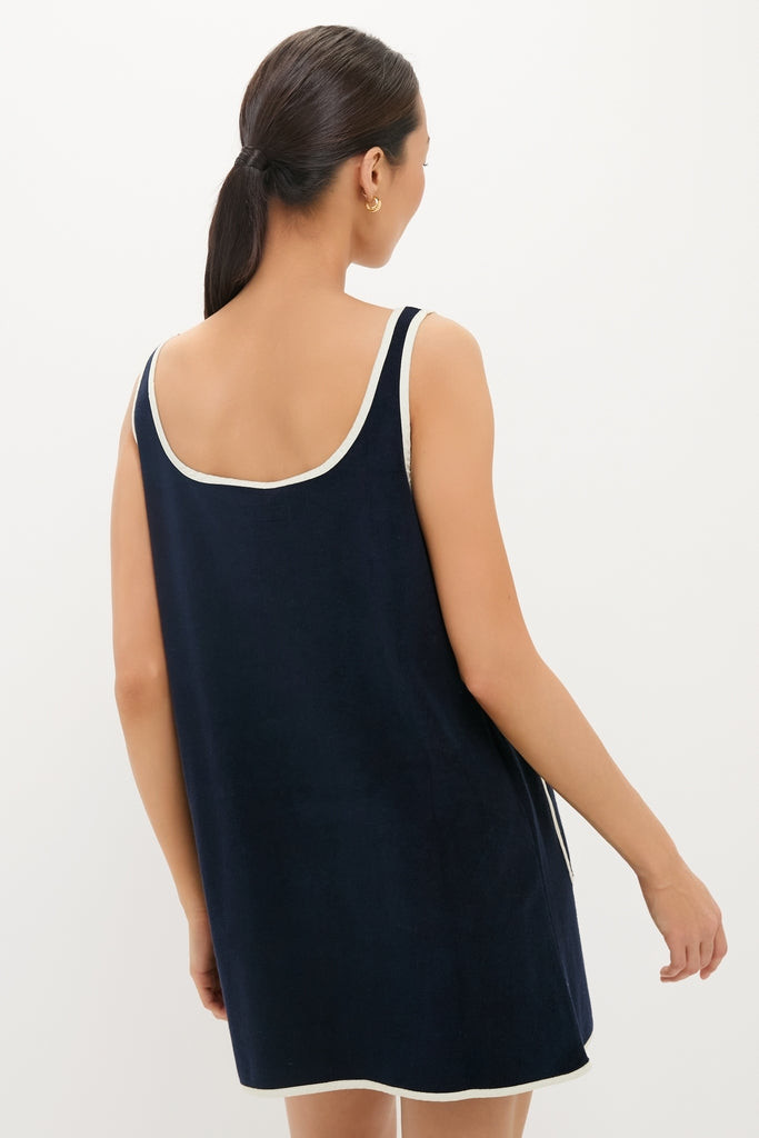 Navy Mini Terrycloth Button Tank Coverup | Tuckernuck (US)