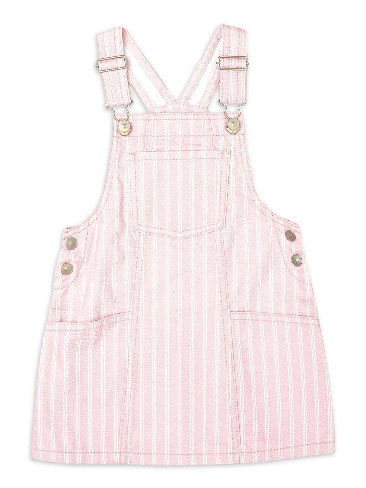 Wonder Nation Toddler Girls Striped Jumper, Sizes 2 Toddler-18 Months | Walmart (US)