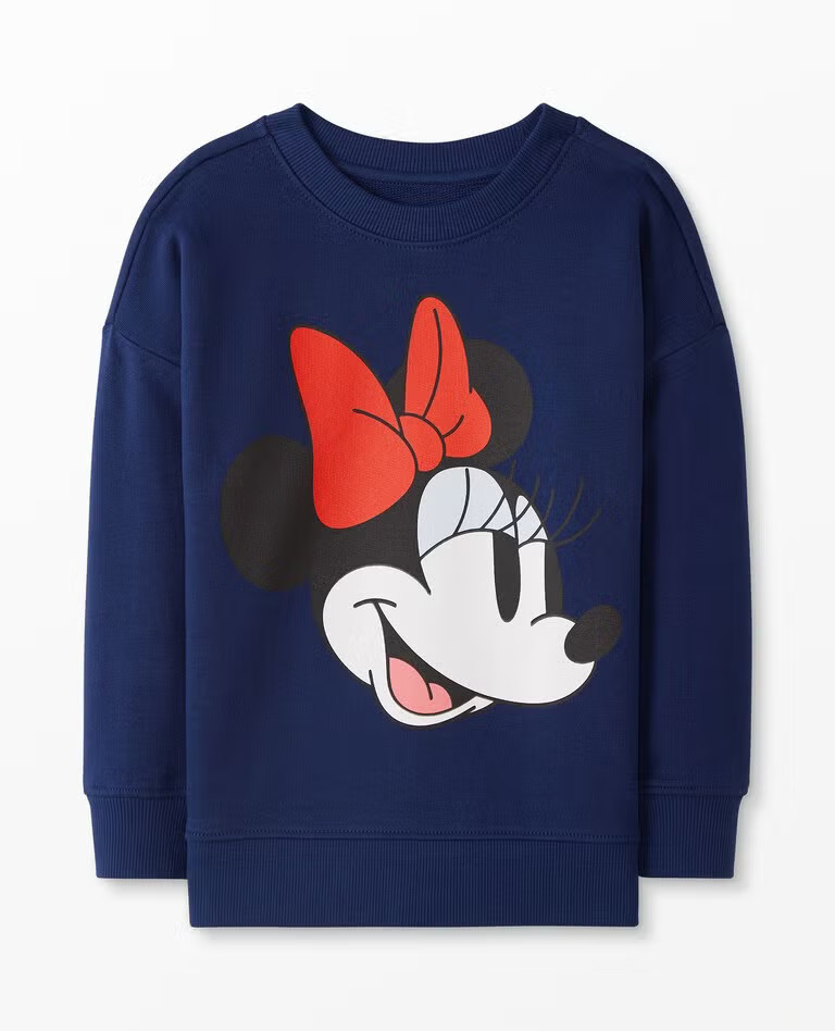 Disney Classic Minnie Mouse Sweatshirt In French Terry | Hanna Andersson