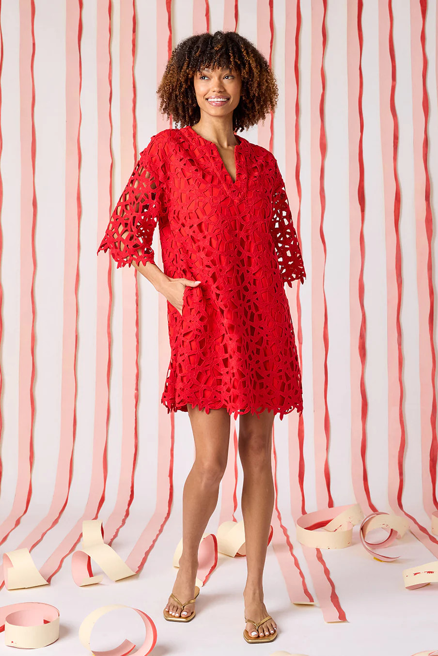 Alice Tunic Dress | Bell Sleeve Shift Dress | CROSBY | CROSBY by Mollie Burch