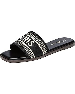 Athlefit Women's Flat Sandals Comfortable Slide Sandals Dressy Summer 2025 | Amazon (US)