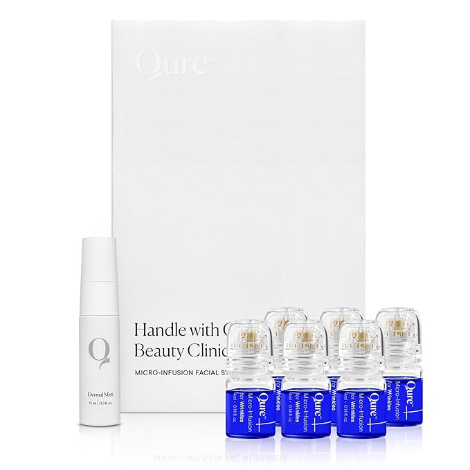 Qure Micro-Infusion System for Face - All Skin Types, Easy 5min at-Home Skincare Facial Applicati... | Amazon (US)