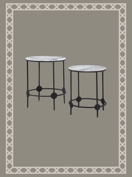 Marble top accent tables, end tables, living room

#LTKHome