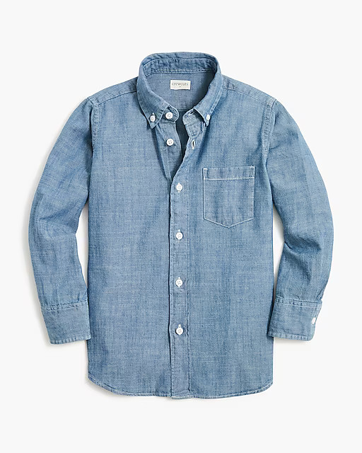 Boys' long-sleeve chambray shirt | J.Crew Factory