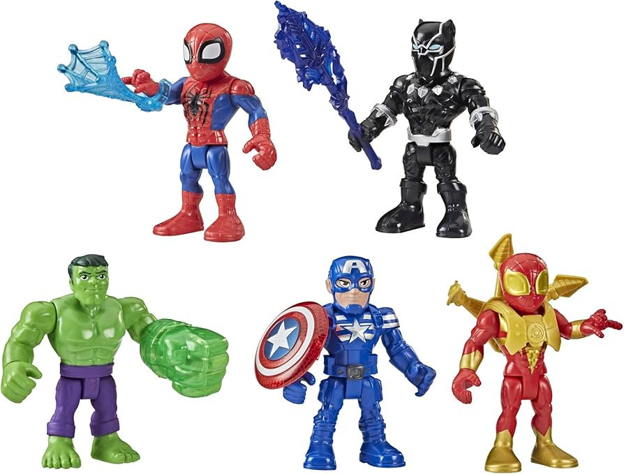 Playskool Heroes Marvel Super Hero Adventures 5-Inch Action Figure 5-Pack, Includes Captain Ameri... | Amazon (CA)