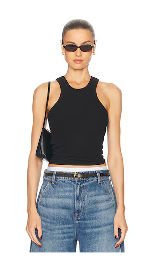 Essential Racer Tank in Black | Revolve Clothing (Global)
